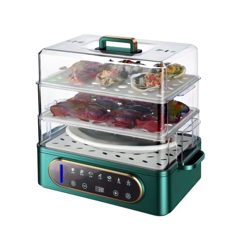 DH-006A grande 24L digital destacável tela de toque elétrico vaporizador de alimentos com 7 predefinições